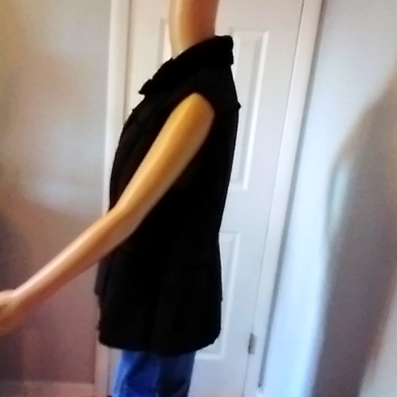 RELATIVITY : FAUX SUEDE AND FUR VEST ( SIZE L ) - Picture 2 of 4